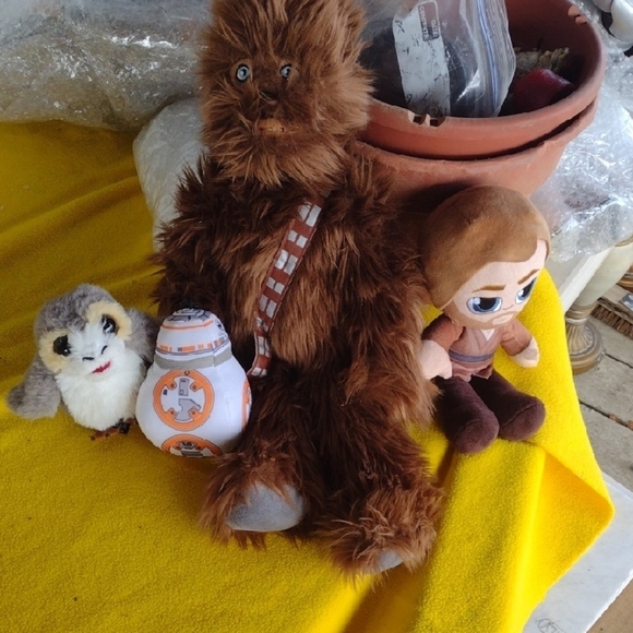 Star Wars Plush Toy Set(4) - Brown and Gray NWOT - Picture 1 of 5